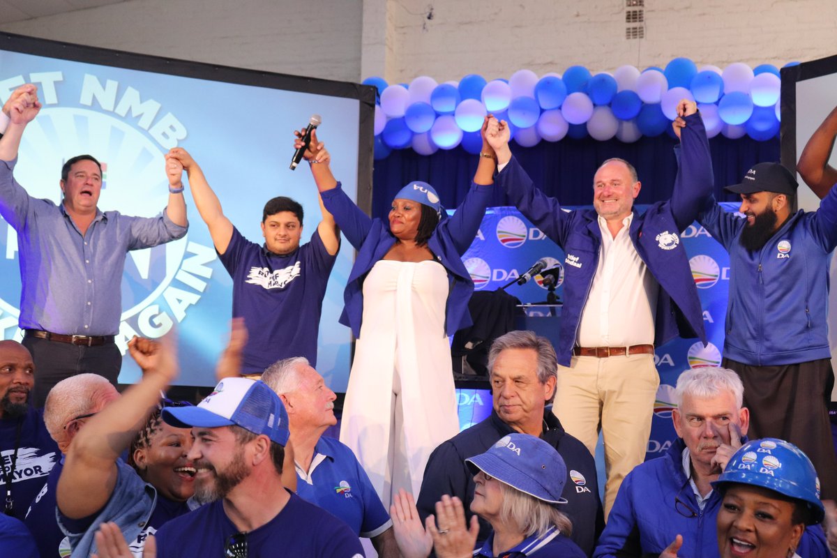 DAEasternCape's tweet image. 💙 Today marked a powerful moment for Nelson Mandela Bay as DA Mayoral Candidate Retief Odendaal officially launched his vision to #GetNMBWorkingAgain.

From restoring service delivery to building a safe, growing, and well-run city, Retief laid out a clear plan to rebuild our