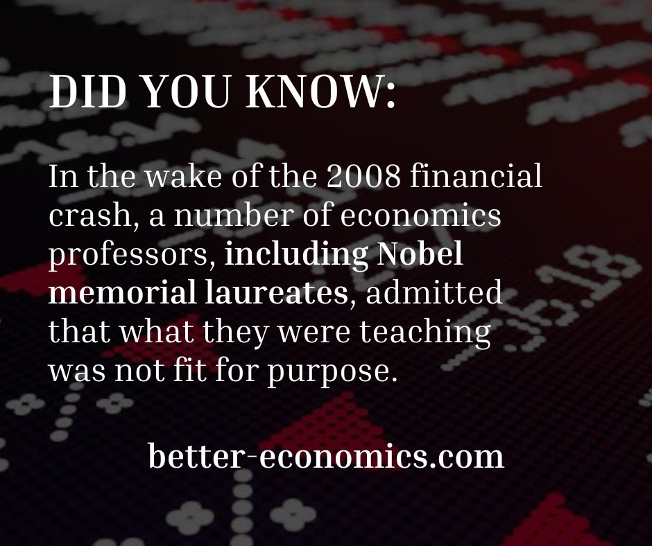 AlJefDor's tweet image. In the struggle to reform economics, some think of students as the driving force.

But, as recounted in my essay, the global financial crash, which almost no mainstream economists had predicted, boosted the fiercely critical perspective of heterodox economists.

#EconomicsForAll