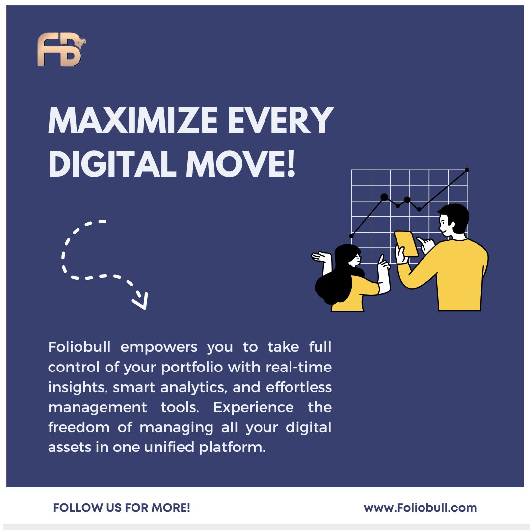 MAXIMIZE EVERY DIGITAL MOVE!
.
➡️Visit our site: foliobull.com
➡️Download our App today: lnkd.in/gvT4DaYH
.
#crypto #trading #traders #investment #digitalassets #cryptotrading #cryptotrader #portfolio #innovation #technology #Foliobull #TwitterFamily