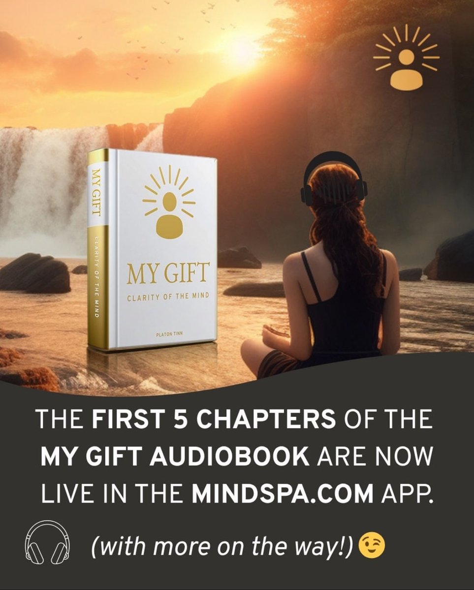 MindSpaApp's tweet photo. 🎧 The first 5 chapters of My Gift: Clarity of the Mind are now available in the https://t.co/agE3tqKPGT app! (And yes — more are coming soon.)

Start listening today with a 7-day free trial → https://t.co/Da7NLt9EE3 https://t.co/FDx64j7Nx9