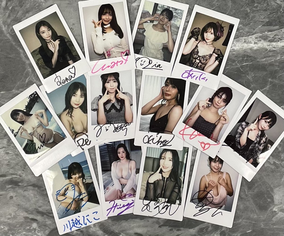 祝🎊フォロワー3000人突破記念❗️
サイン入りチェキプレゼントキャンペーン🙌

■参加方法
①このアカウントをフォロー
②このポストをリポスト📩

ただそれだけで14名の方に画像内のサイン入りチェキのうちどれか1枚が抽選で当たります🎊

10月14日（火）午前10時迄開催📸