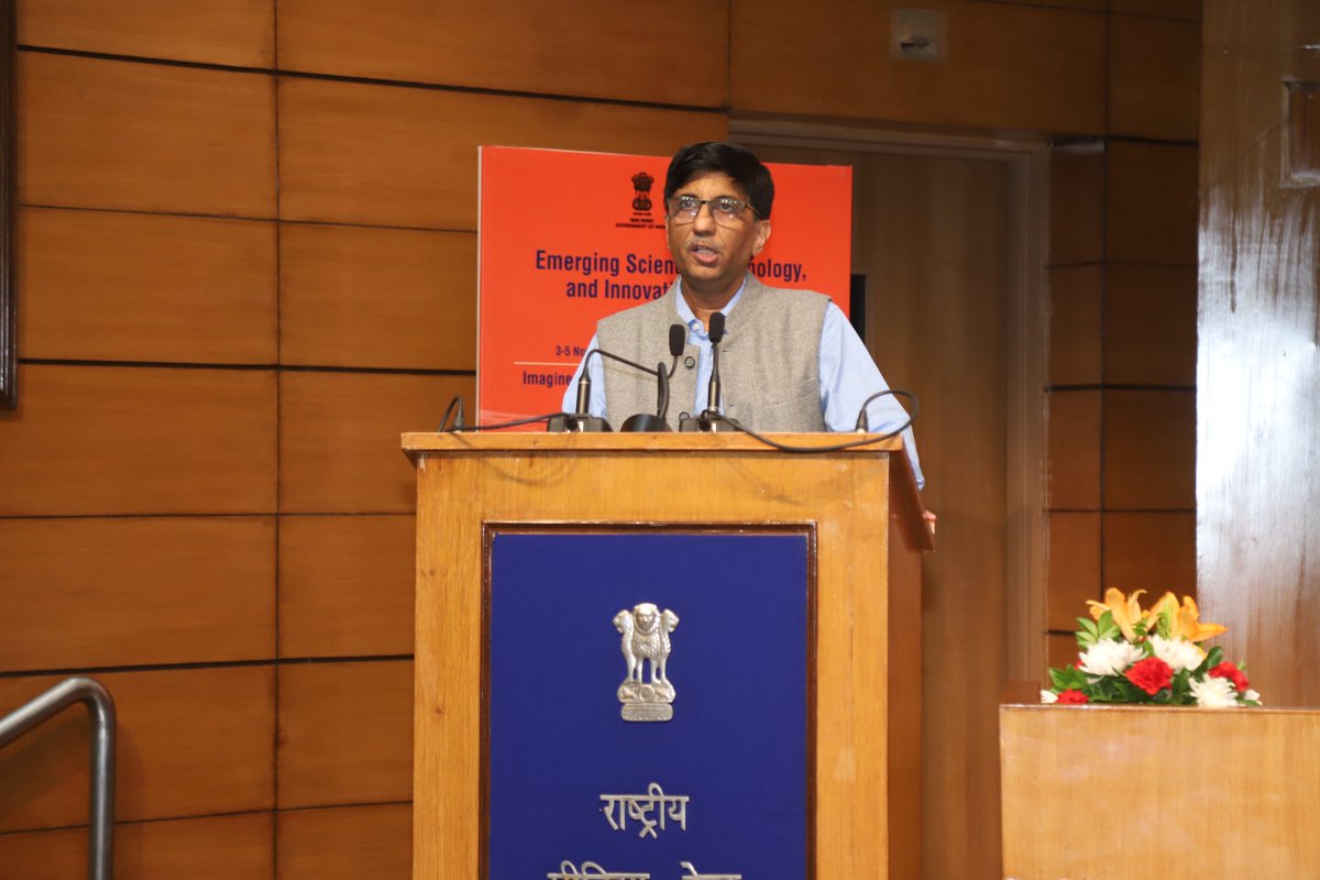karandi65's tweet image. The Department of Science and Technology @IndiaDST is proud to organise the inaugural curtain raiser of the Emerging Science, Technology and Innovation Conclave #ESTIC2025 at the National Media Centre, in which the Hon’ble Union Minister Dr. Jitendra Singh ji @DrJitendraSingh…