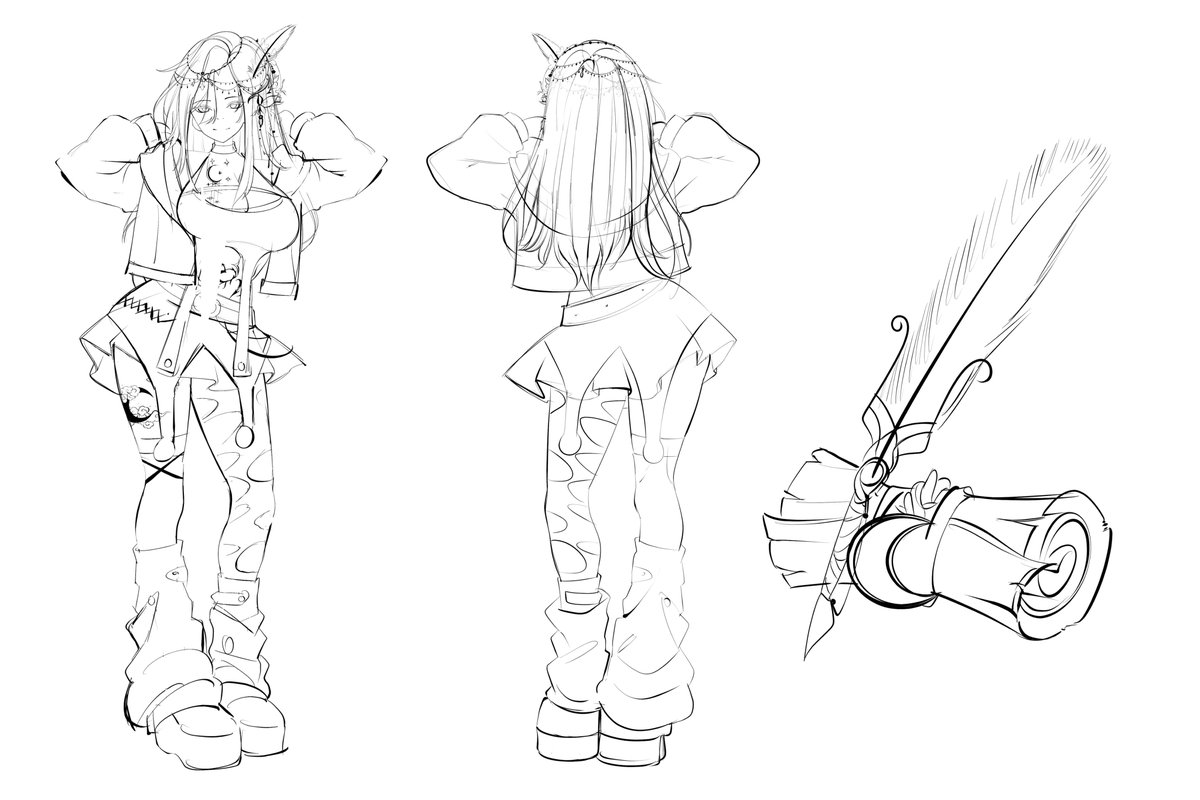 YuikaYuiKawaii's tweet photo. WIP from new reference sheet comms
#VGenComm #refsheet #charsheet https://t.co/Gf9I9Xe87r