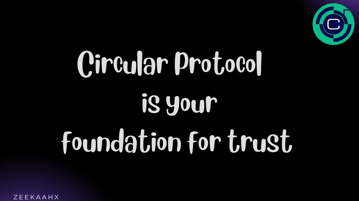 Zeekaahx's tweet image. Nothing stands the test of time without trust.
Even in science.

That’s why I’m drawn to what Circular Protocol is building. It’s not just a blockchain. It’s a trust layer for the next era of innovation.

Built with Proof of Reputation, Hyper Contracts, data validation, and…
