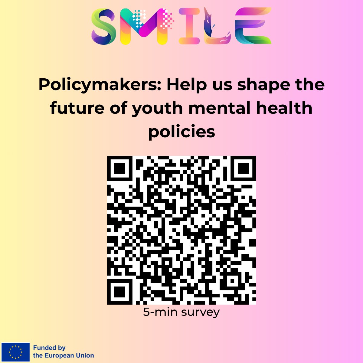 Policymakers: Your voice matters! 🧠

Take 5 min to guide the future of youth mental health support tools.
 [docs.google.com/forms/d/e/1FAI…]

#YouthMentalHealth #PolicyImpact #HorizonEurope