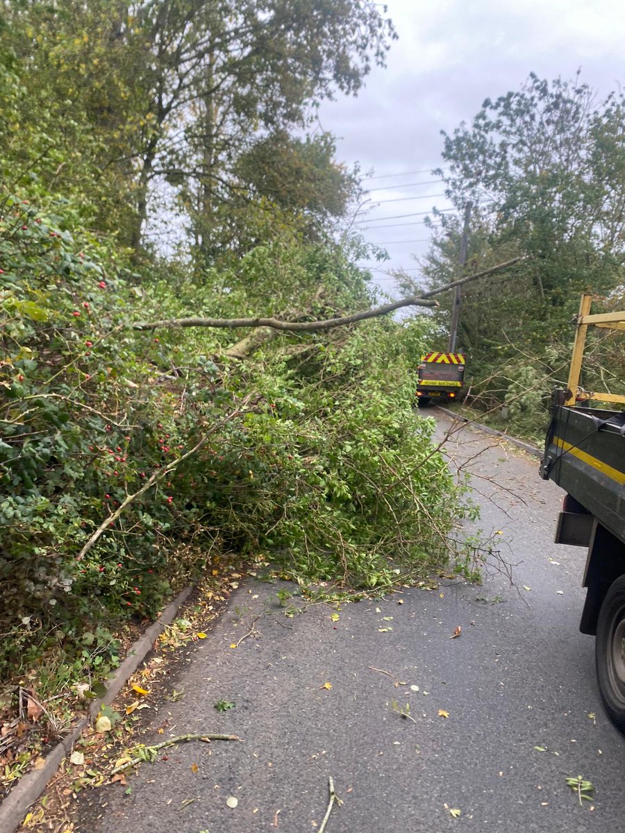 🌳 During Saturday’s yellow weather warning, crews attended 25 sites where trees were damaged by high winds.

🦺 While most are now cleared, there are still five which are being actioned today. Thank you for your patience while we carry out this essential work. #Suffolk