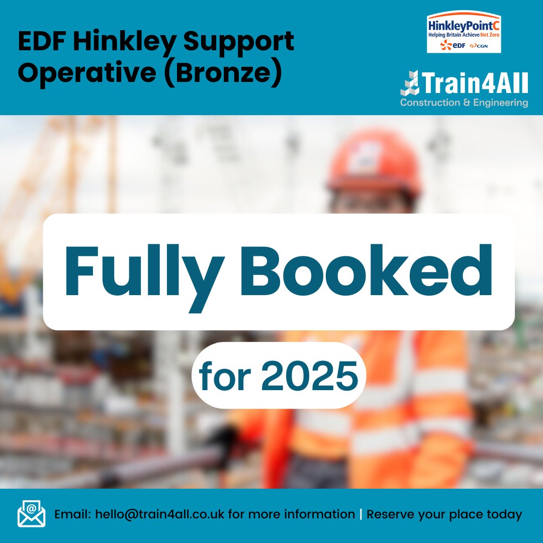 📣 ANNOUNCEMENT

Dear all prospective HSO learners, please note that we are now fully booked for HSO Bronze courses until the end of the year! We will open the books again in 2026. Congrats to those that have successfully achieved this year &amp; already progressed onto site. 🙌
