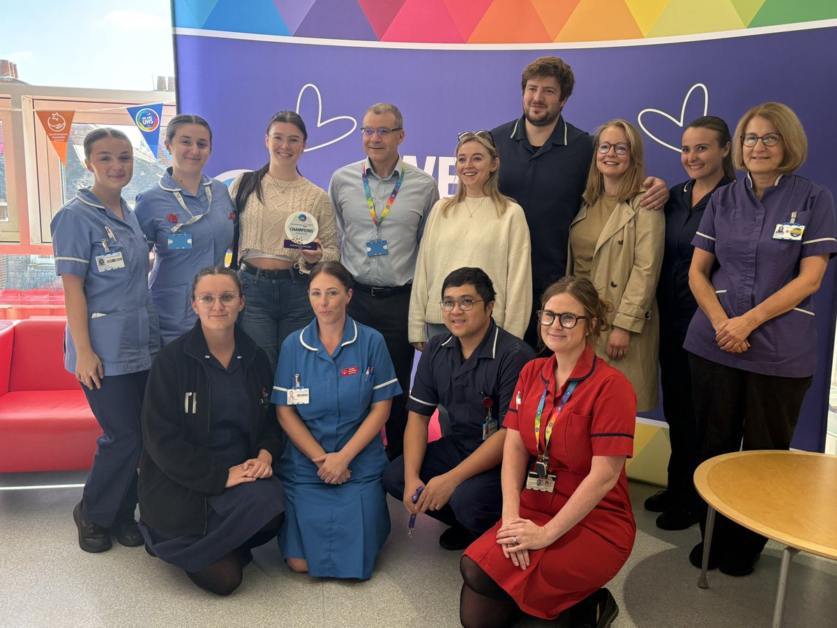 Super proud team today being awarded the Experience of care hero 2025, thank you so much to <a href="/WecareUHSFT/">Experience of Care at UHSFT</a> for choosing us as your winners! Incredibly grateful for our nomination from one of our patients and thank you to the hospital charity for putting on such a wonderful event 🫀