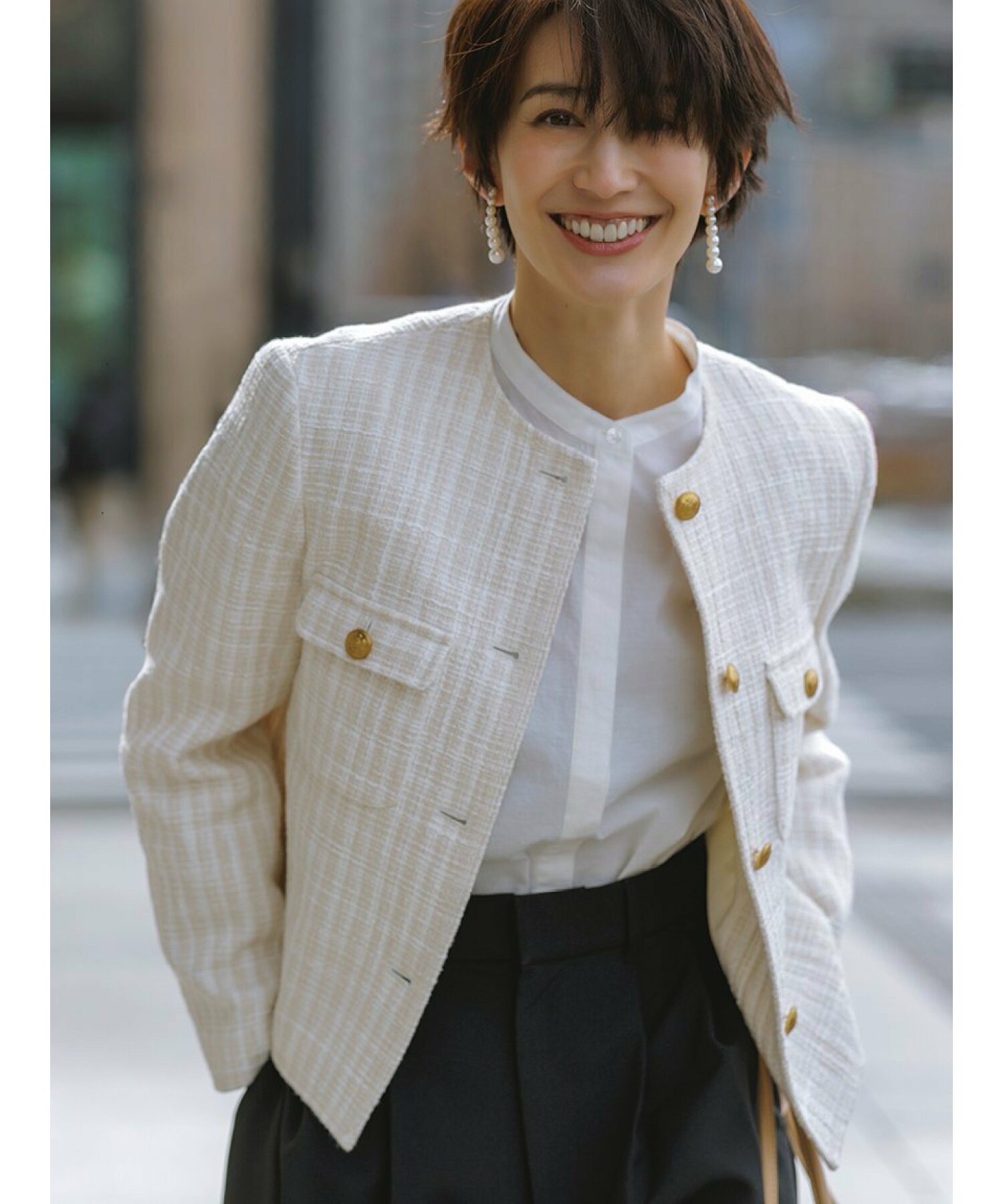 早い者勝ち！Mila Owen 24SS バルーン袖ツイードジャケット 早い者勝ち！Mila Owen 24SS バルーン袖ツイードジャケット Mila