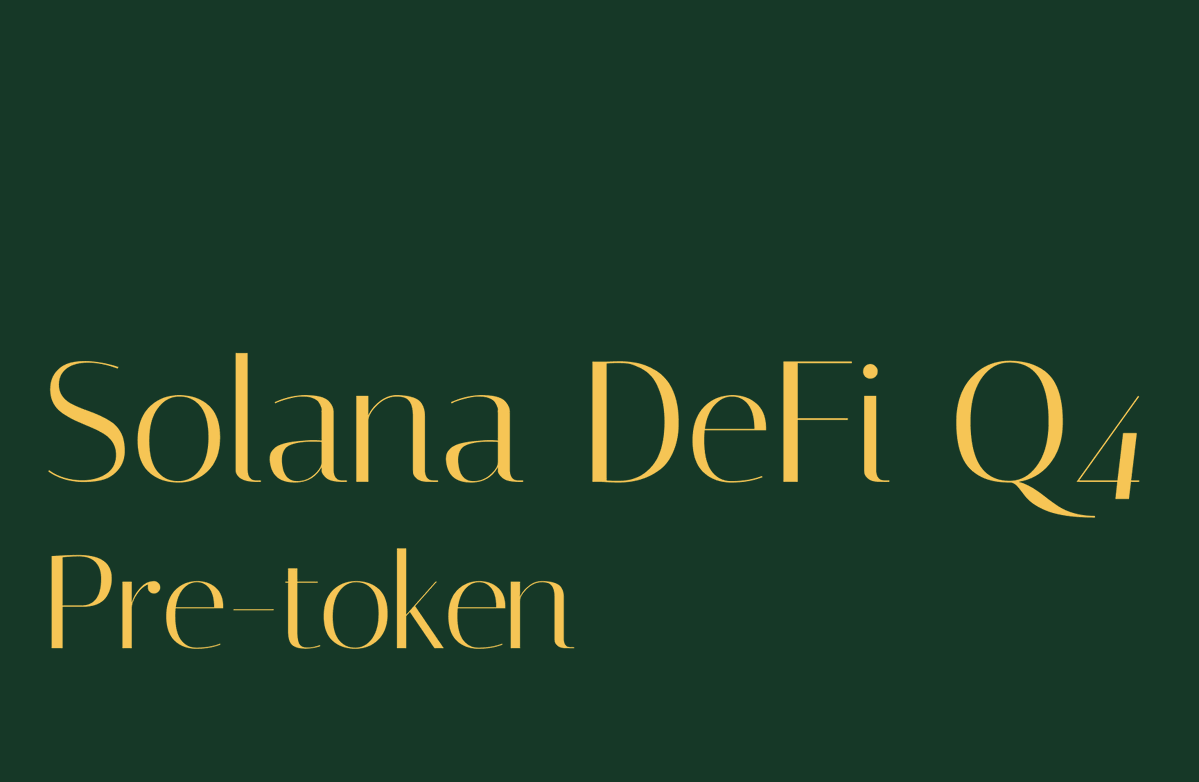 Solana DeFi Q4 Pre-token Banner