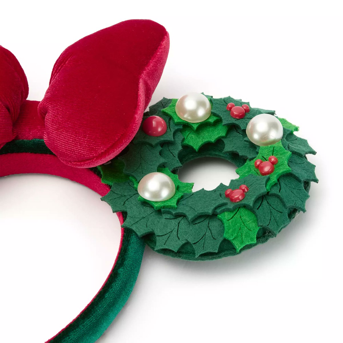 DisneyWorldJp's tweet image. 🎀🎄 ミニーマウス ホリデーリース イヤーヘッドバンド（大人用）
💵 価格：$34.99
#最新ミミ情報