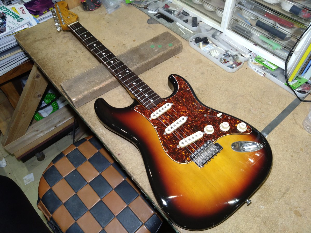 Dsdesign10's tweet photo. Fender Japan ST62-60 E-serial
Total setup, Fret repair, Pickguard repair
#guitar #ギター
#guitarrepair #ギターリペア
#fender #フェンダー
#fenderjapan #フェンダージャパン
#st62 #eserial
#stratcaster #ストラトキャスター
#fujigen #フジゲン
#dsdesign #ディーズデザイン
2024-05-007 https://t.co/l6apBMnGYn