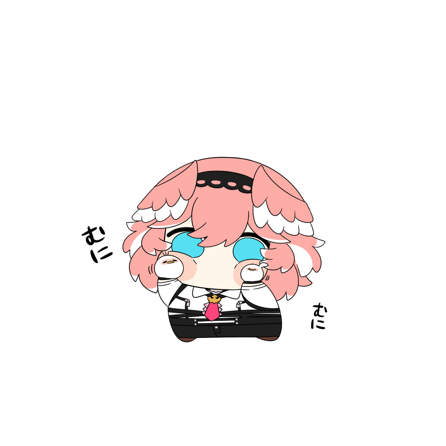 鷹嶺ルイ ,鷹嶺ルイ(通常) 「ほっぺむにむに #Luillust」|トゥーミのイラスト