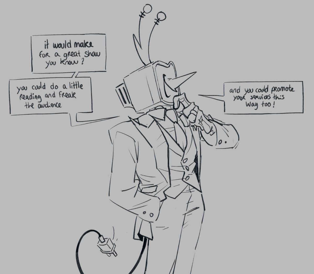 Lexumpy's tweet image. okay okay working on some Addisons for the #horrorshowAU I'm doing so here :D
I might draw more of them later...
#tenna #deltaruneAU