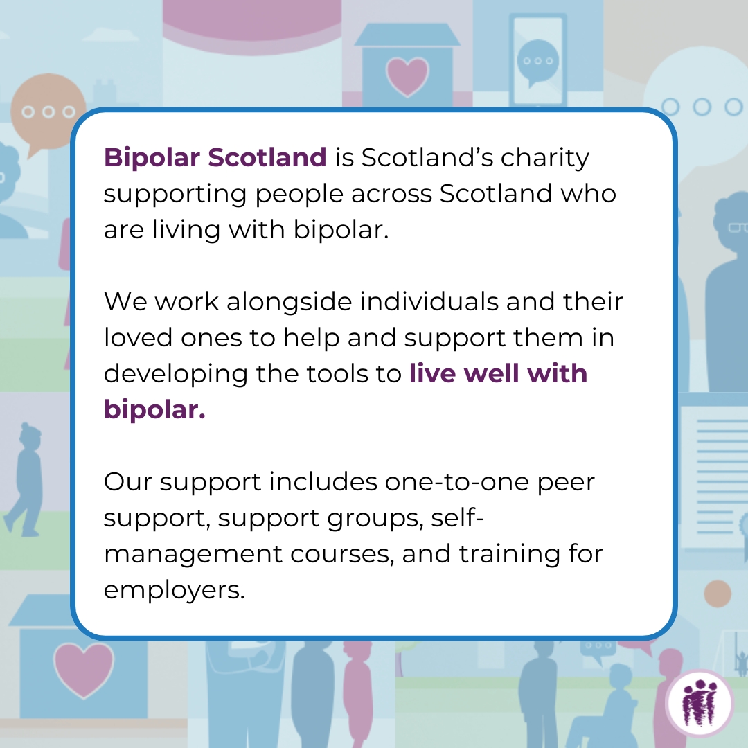 ALLIANCEScot's tweet image. October’s #MemberSpotlight features @BipolarScotland, supporting people across Scotland who are living with bipolar. Their Beyond Diagnosis programme offers online support for those recently diagnosed. Discover all their services on ALISS: aliss.org/organisations/…

#MembersMonthly