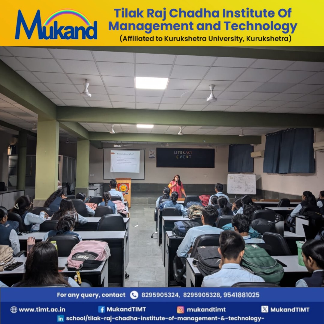 MukandTIMT's tweet image. 💼 Bridging Learning with Industry Insights!
#sap #erpsystem #dataprocessing #expertlecture #saptraining #techskills #timt #computerapplication