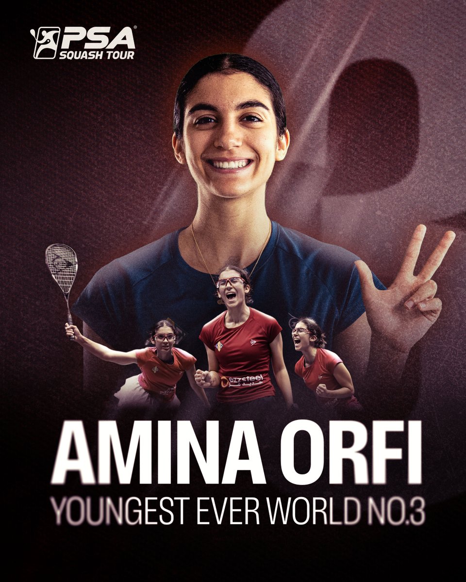 Another record broken by Egyptian teenager <a href="/amina_orfi/">Amina Orfi</a> as she  becomes the youngest female ever to break into the world's top 3 🔥