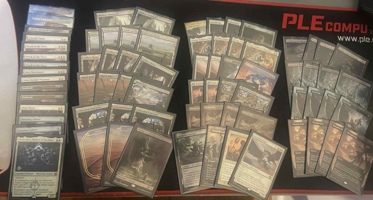 Bit of OG B/W blink for the first time at locals. Really fun deck, very powerful with little resources. Tron unbeatable though ;( <a href="/fireshoes/">Robert Taylor🔥</a> 

2-0 yawgmoth
2-0 Burn
2- 0 energy
2-1 UR prowess
0-2 Eldrazi tron