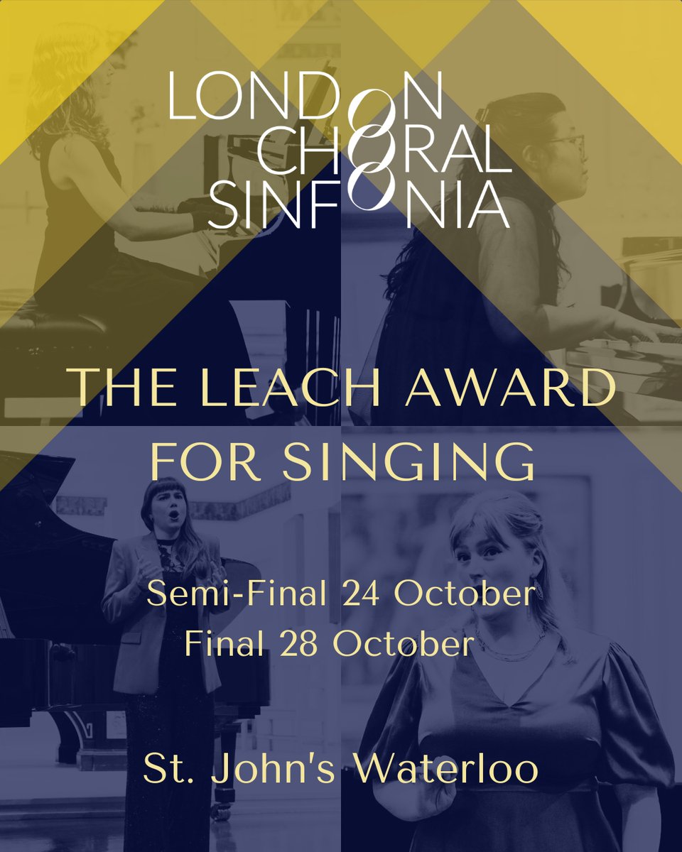 theLCSmusic's tweet image. APPLICATIONS ARE OPEN!
Deadline || 10th October
Founded in 2023 to celebrate English song and oratorio, the annual LCS Leach Award for Singing seeks to promote new, emerging talent across the UK and beyond.