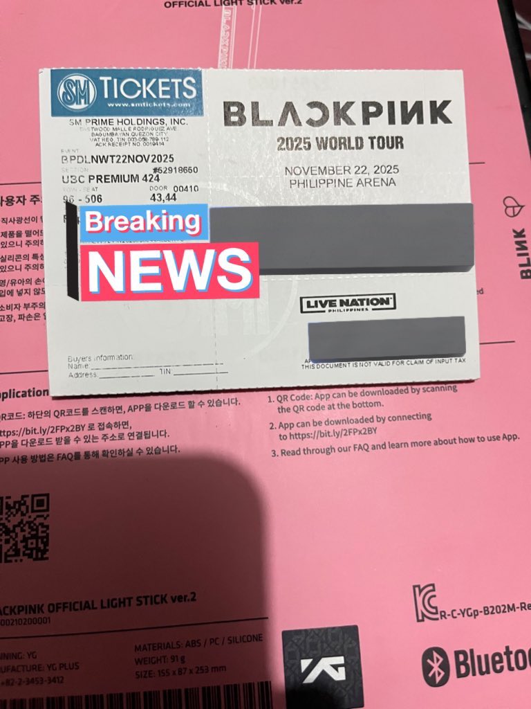 ilysblili's tweet photo. FILO BLINKS ❗️❗️❗️

FOR SALE BP DEADLINE TOUR 
— (1) UBC premium 424 day 1
— row 96 seat 506 

DM ME FOR THE PRICE❗️ https://t.co/fstIfohXj9