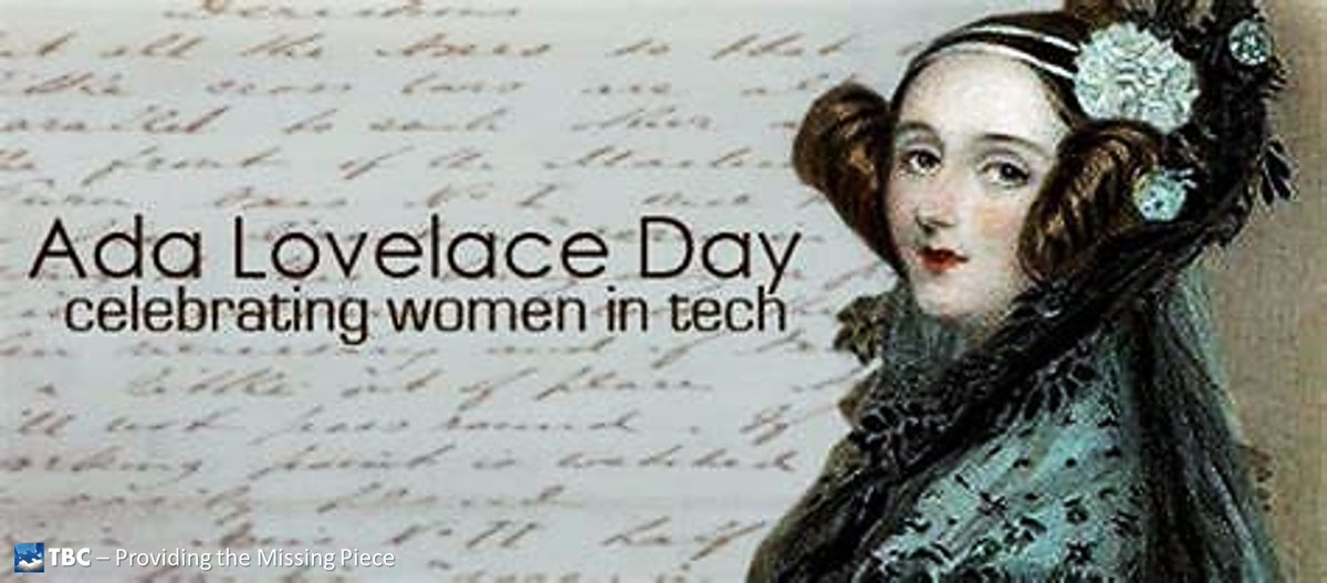TBC_Consulting's tweet image. #DidYouKnow that today is Ada Lovelace Day?
The day is an annual event held to raise awareness of the contributions to STEM fields by women.. It started in 2009 and was named after mathematician and computer science pioneer
#AdaLovelace.