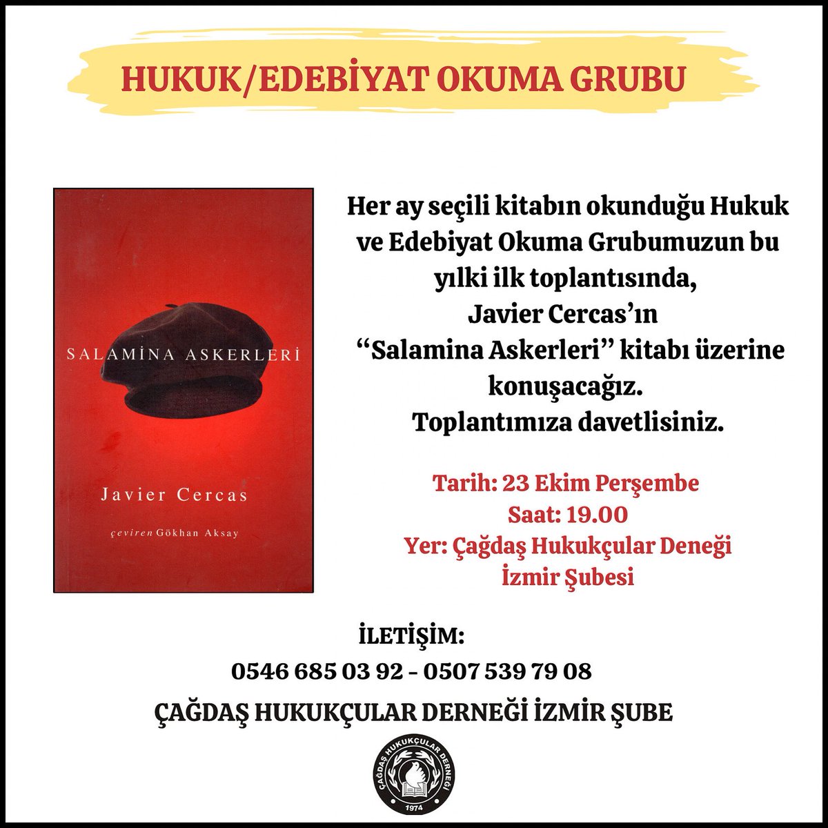 Hukuk/Edebiyat Okuma Grubumuz yeni dönem toplantılarına başladı.

Tüm hukukçuları bekliyoruz.