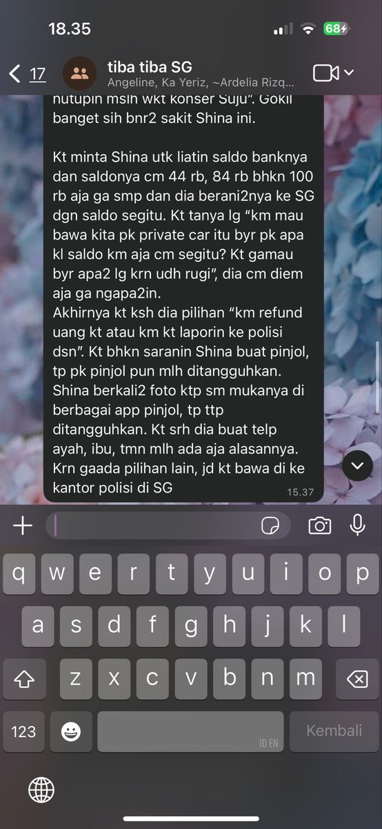 myderalc_sim's tweet photo. KRONOLOGINYA PENIPUAN SI SHINA SHINA ANJ INI https://t.co/MmB0bpZACE