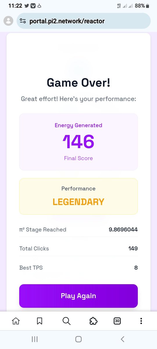 New score record <a href="/Pi_Squared_Pi2/">Pi Squared</a>