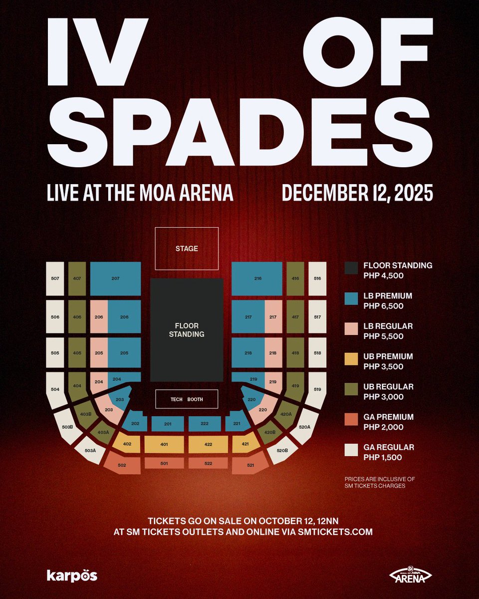 swift_tix's tweet image. IV OF SPADES LIVE AT THE MOA ARENA | Ticket Assistance

💵 100% Refund Guarantee
🎟️ Tickets issued under your name &amp;amp; account
🏆 Proven 99% Success Rate
✨ Trusted by 1,800+ satisfied clients

👉 Avail our assistance here: bit.ly/swifttickets