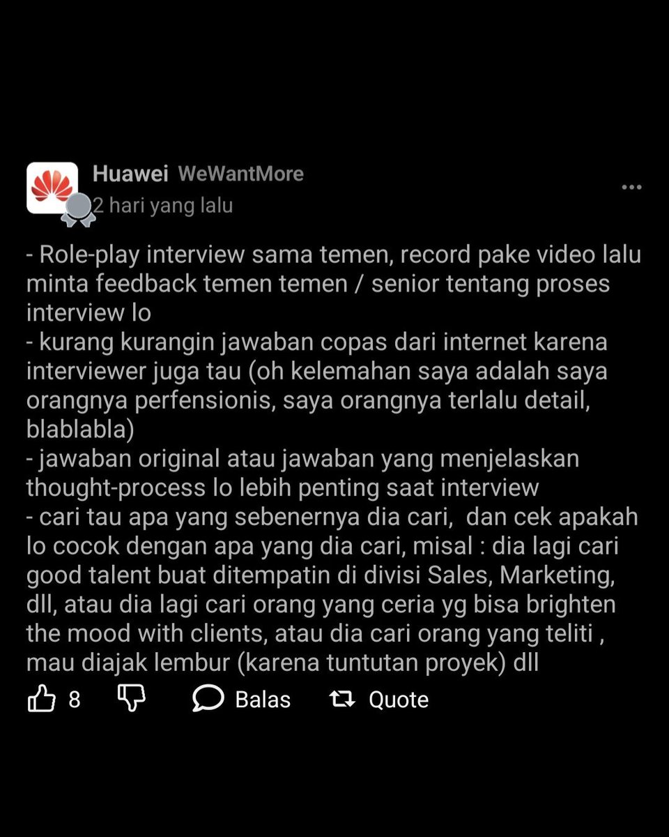 FomoIndonesia's tweet photo. Tips lolos seleksi MT program 

https://t.co/OD0nKnrMWv https://t.co/Dd75uBh2lV