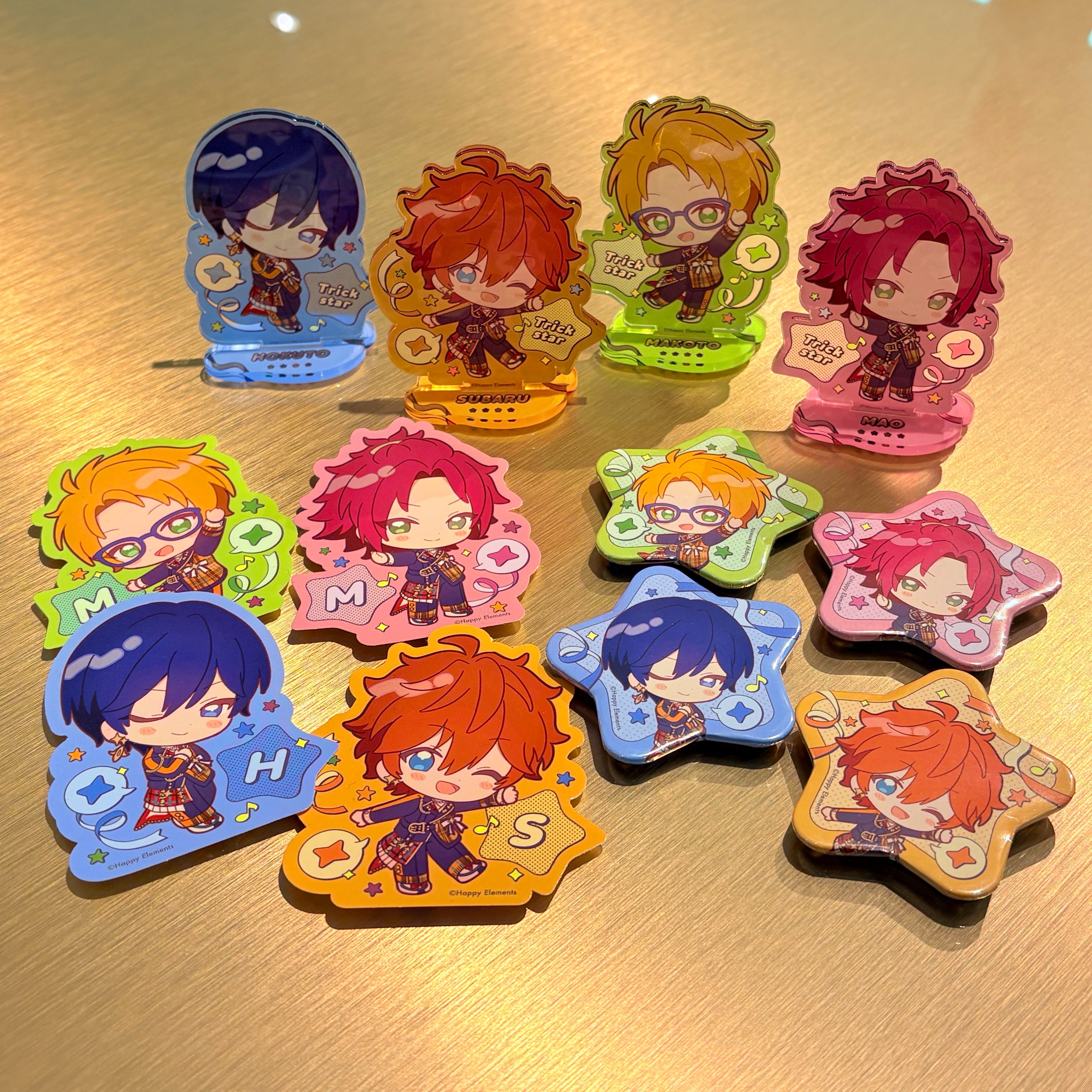 新品★あんスタ【Trickstar】イニシャルアクリルキーホルダー★3点セット 新品☆あんスタ【Trickstar】イニシャルアクリルキーホルダー☆3