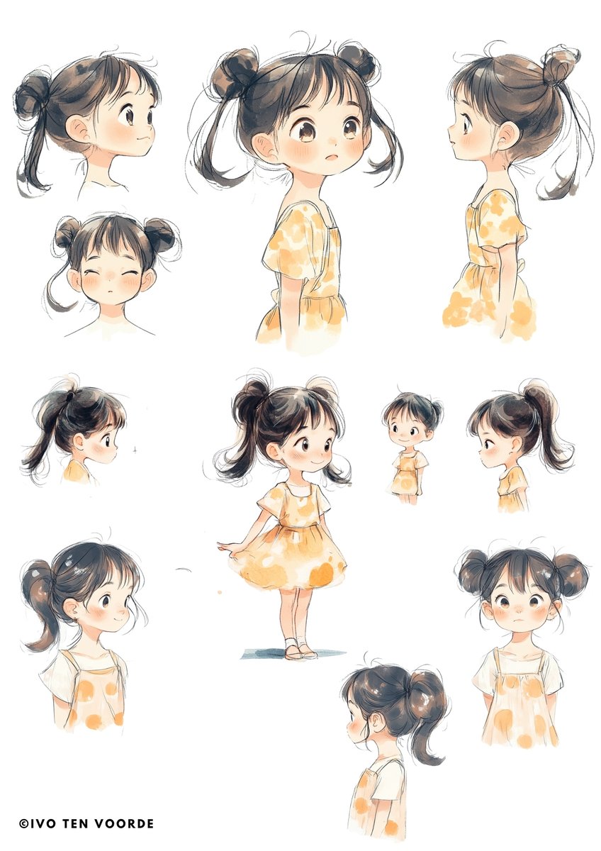 ITV_AI_artist's tweet photo. Character sheet based on my daughter's likeness for my children's book stories
#conceptart #charactersheet #Charlotte #maincharacter #picturebookart #childrenbookart #illustrator #author #drawingisfun https://t.co/tPM0GHUNX1