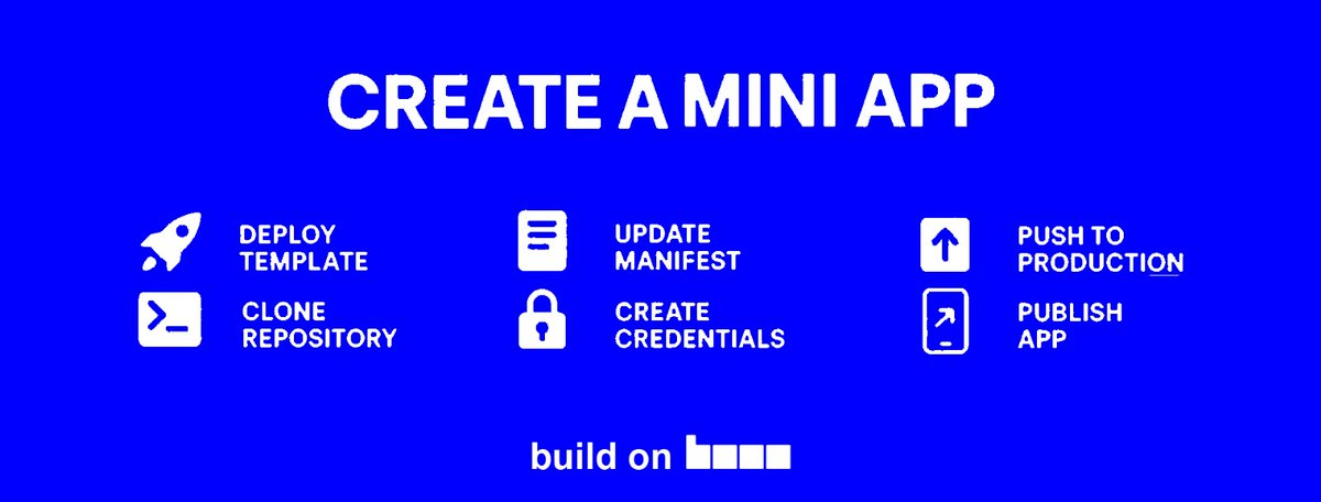 Ready to build your first Mini App on Base? 🧱

Here’s how you can go from idea to live app in just a few minutes

Let’s get you onchain 👇