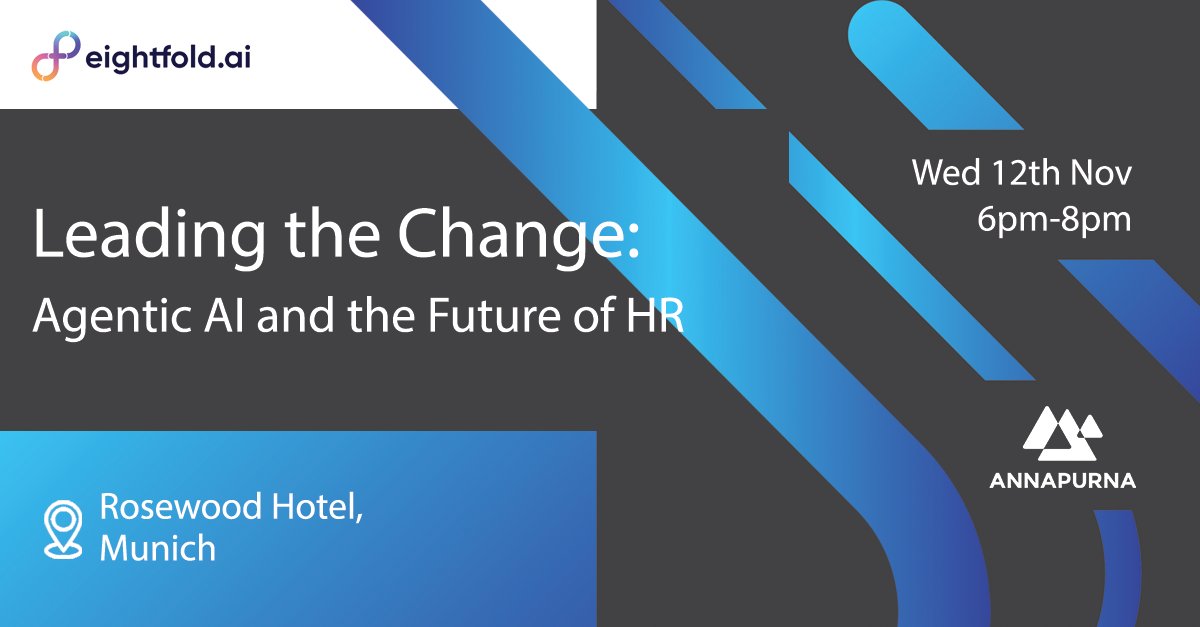 Annapurna_Rctmt's tweet image. How do we move from admin-heavy HR to high-performing, tech-enabled people operations?

That’s exactly what we’ll be tackling at our upcoming events in partnership with @eightfoldai, next month.

Register your interest in attending in the thread below.

#hrtech #hrcommunity #ai