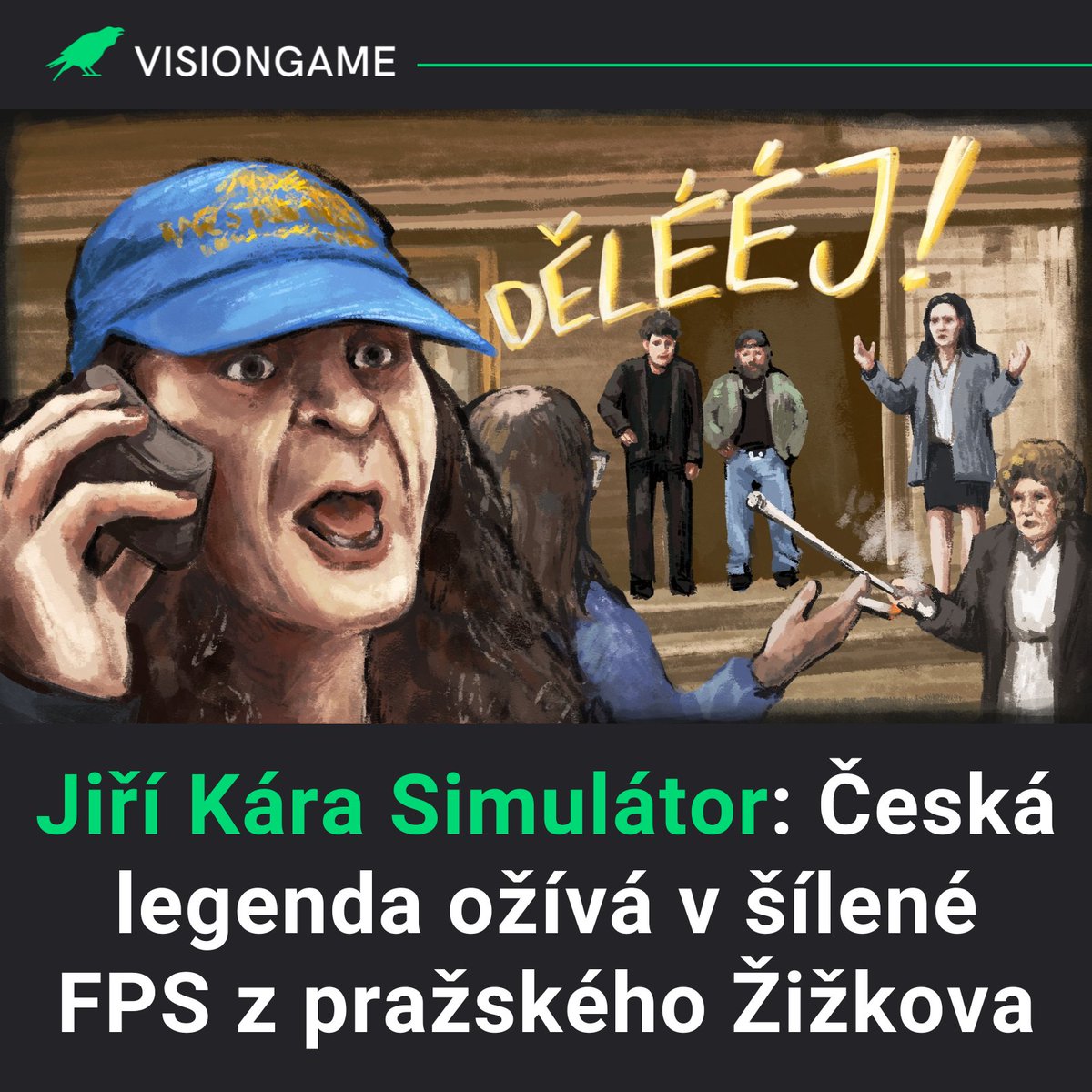 Co kdyby se jedna z nejikoničtějších postav českého internetu proměnila v hlavního hrdinu akční videohry? Přesně s touto otázkou si pohráli vývojáři z Voodoo Kollektivu, kteří připravují svůj debutový titul Jiří Kára Simulátor – akční FPS z pražského undergroundu, inspirovanou