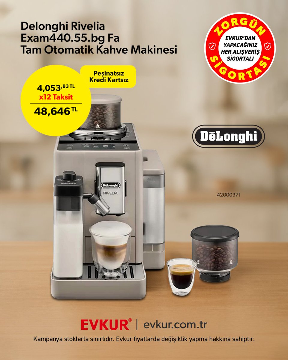 ☕ Tek dokunuşla barista kalitesi!
De’Longhi Rivelia EXAM440.55.BG FA Tam Otomatik Kahve Makinesi ile kahve keyfi evinizde.
Detaylar için linke göz atın.👇
evkur.com.tr/delonghi-rivel…
#evkur #Delonghi #CoffeeTime #KahveSeverler