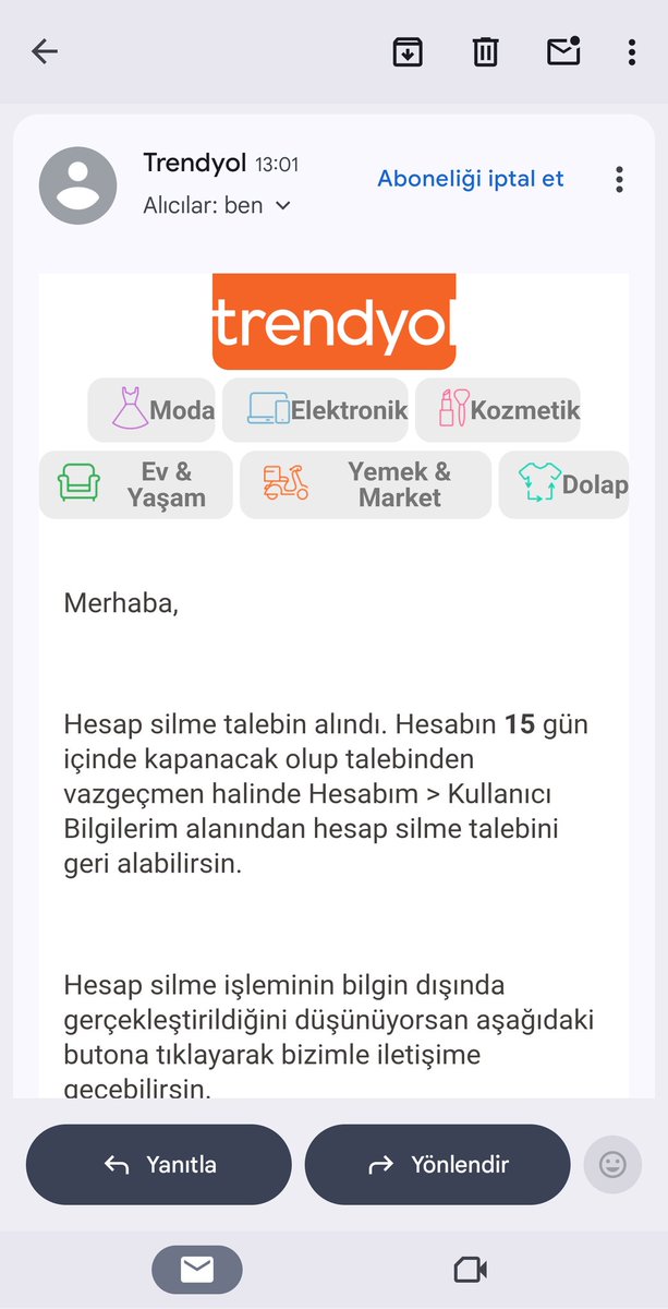 Türk milliyetçileri,  %86.5'i Çinli alışveriş platformu Alibaba'ya ait olan Trendyol'daki hesaplarını kapatmaya devam ediyor!

#TrendyolBoykot