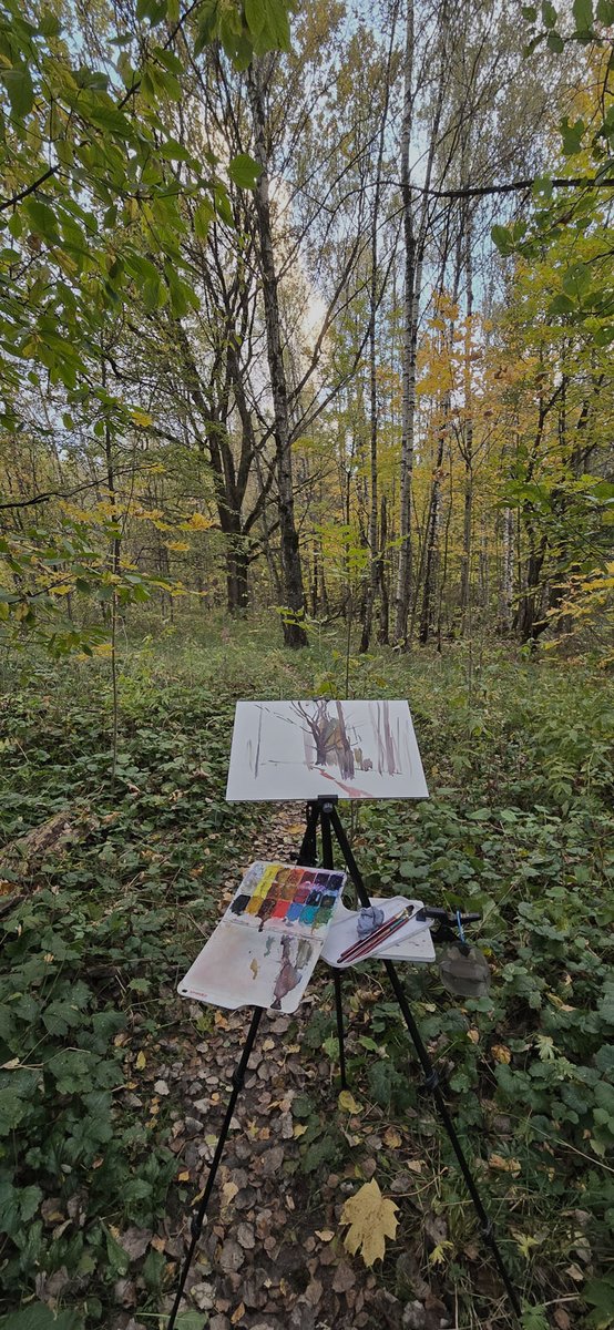art_bat's tweet image. 20251004 Битца / Bitsa Park. Moscow / 26x38 / plein air painting.
Гуашь Pinax. 

#Pinax_Extra #gouache #urbansketchers #пленэр #гуашь #этюды #watercolor #АкварельнаяМосква #WatercolorMoscow #pleinair_russia #outdoorpainting #pleinairpainting