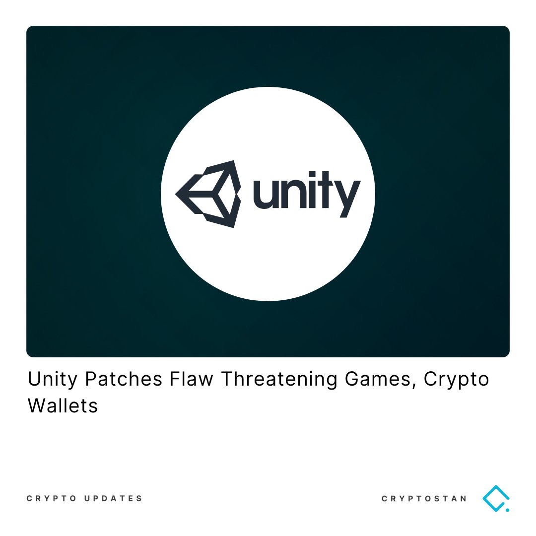 The_Cryptostan's tweet image. Unity has patched a critical vulnerability in its game engine that posed risks to mobile games and crypto wallets.
#unity #cryptowallets #exploits #technology #hacking #cryptostan #thecryptocountry