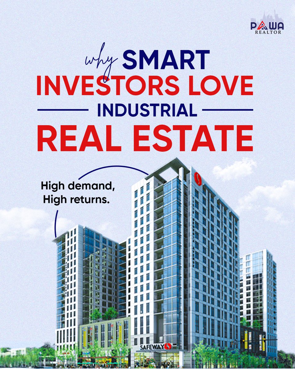PawaRealtor's tweet photo. Why are smart investors betting big on Industrial Real Estate in 2025?

Rising demand from e-commerce &amp; manufacturing
Stable returns with long-term leases

The perfect mix of growth + stability.

Ready to invest smarter? DM us today to explore top opportunities!

#PawaRealtor https://t.co/qsVM0oC7v4