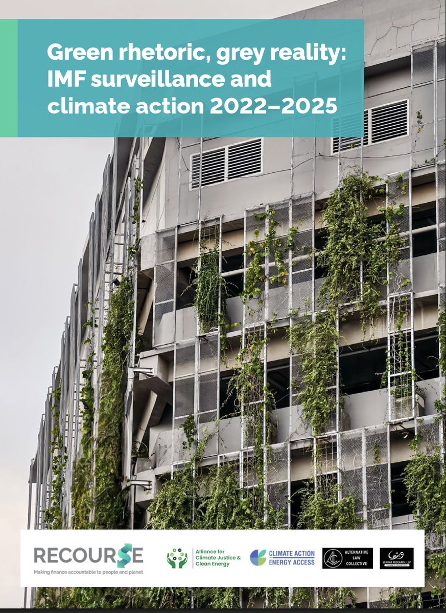 The <a href="/USTreasury/">Treasury Department</a> has put the ongoing <a href="/IMFNews/">IMF</a> Surveillance review at the top of the agenda as they want to stop the Fund’s work on climate. But what’s the IMF’s track record since the 2021 Climate Strategy?
Read more in our new <a href="/RecourseTeam/">Recourse | @re-course.org on Bluesky</a> report bit.ly/IMFsurveillance
🧵1/9