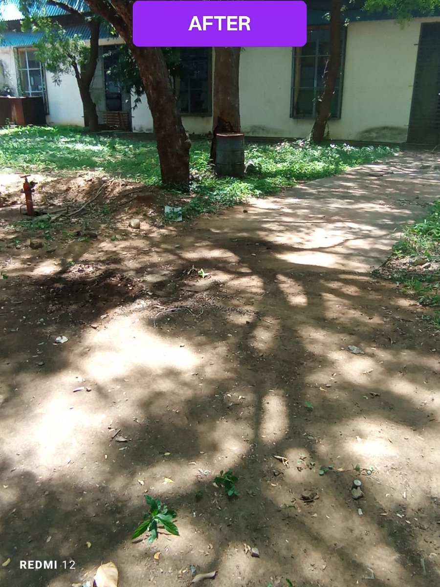 #SpecialCampaign5  Actions  taken up by #OFT in cleaning the paths to different sections inside the factory.