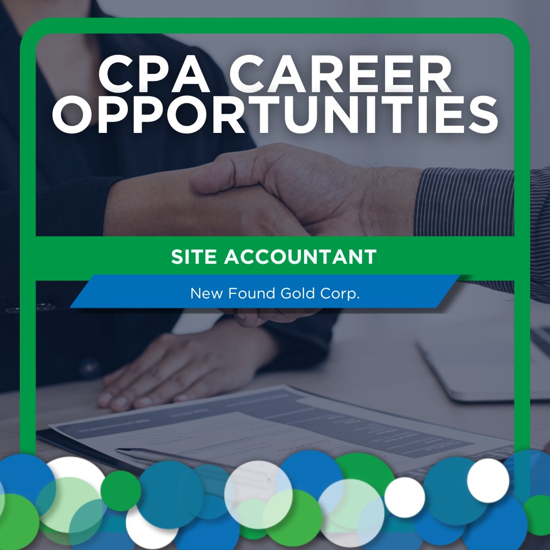 Looking to take the next step in your career?
Explore the latest CPA career opportunity now available on our website.

• Site Accountant – New Found Gold Corp.

Visit our Career Opportunities page to see these roles and more: cpanl.ca/CPANL/Opportun…