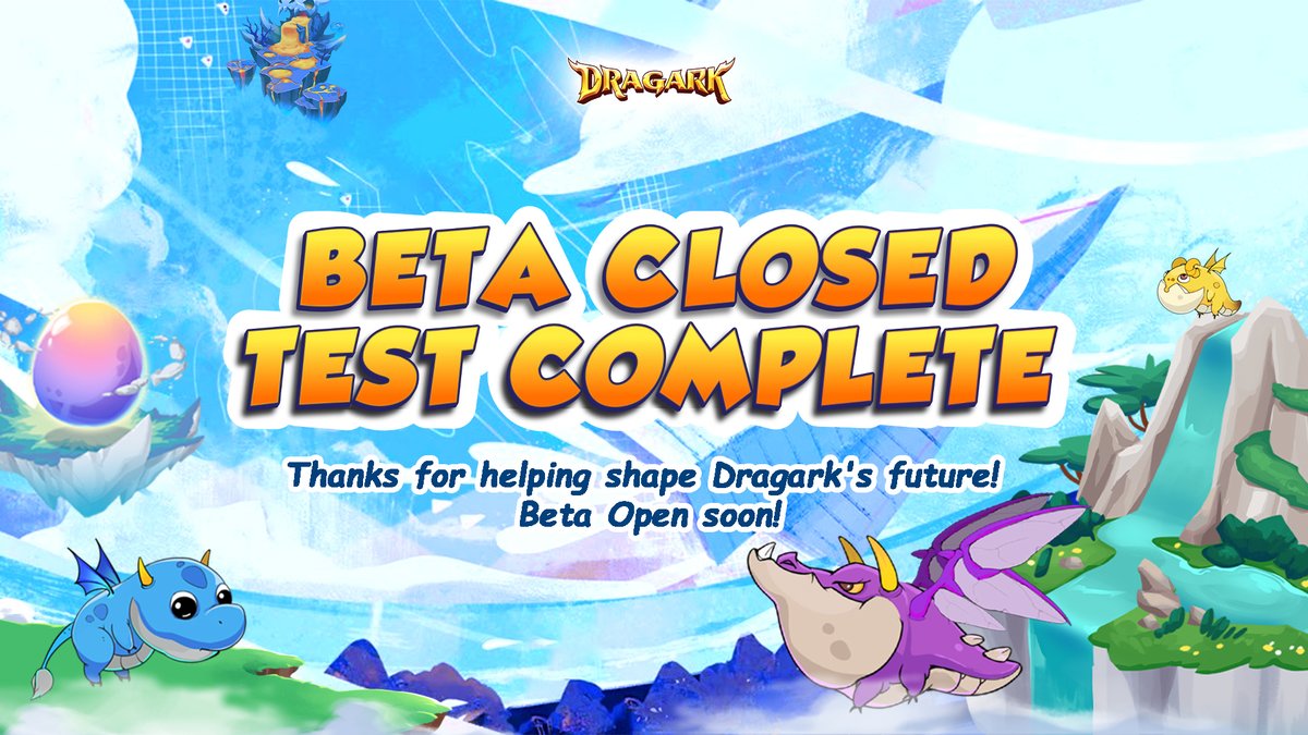 playDRAGARK's tweet image. 🎉 The Beta Closed Test is officially complete! 🎉

Huge thanks to all players who helped achieve Dragark&apos;s new milestones!

Sky Kingdom is gearing up to welcome you all for the Open Test! ~ See you all there! 🚀🔥

#DragarkBetaTest #Starknet #Onchaingames #Web3Gaming