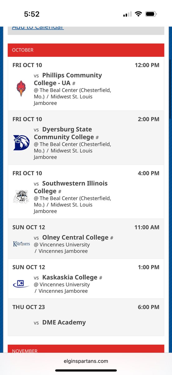 Here’s my schedule for this coming weekend!