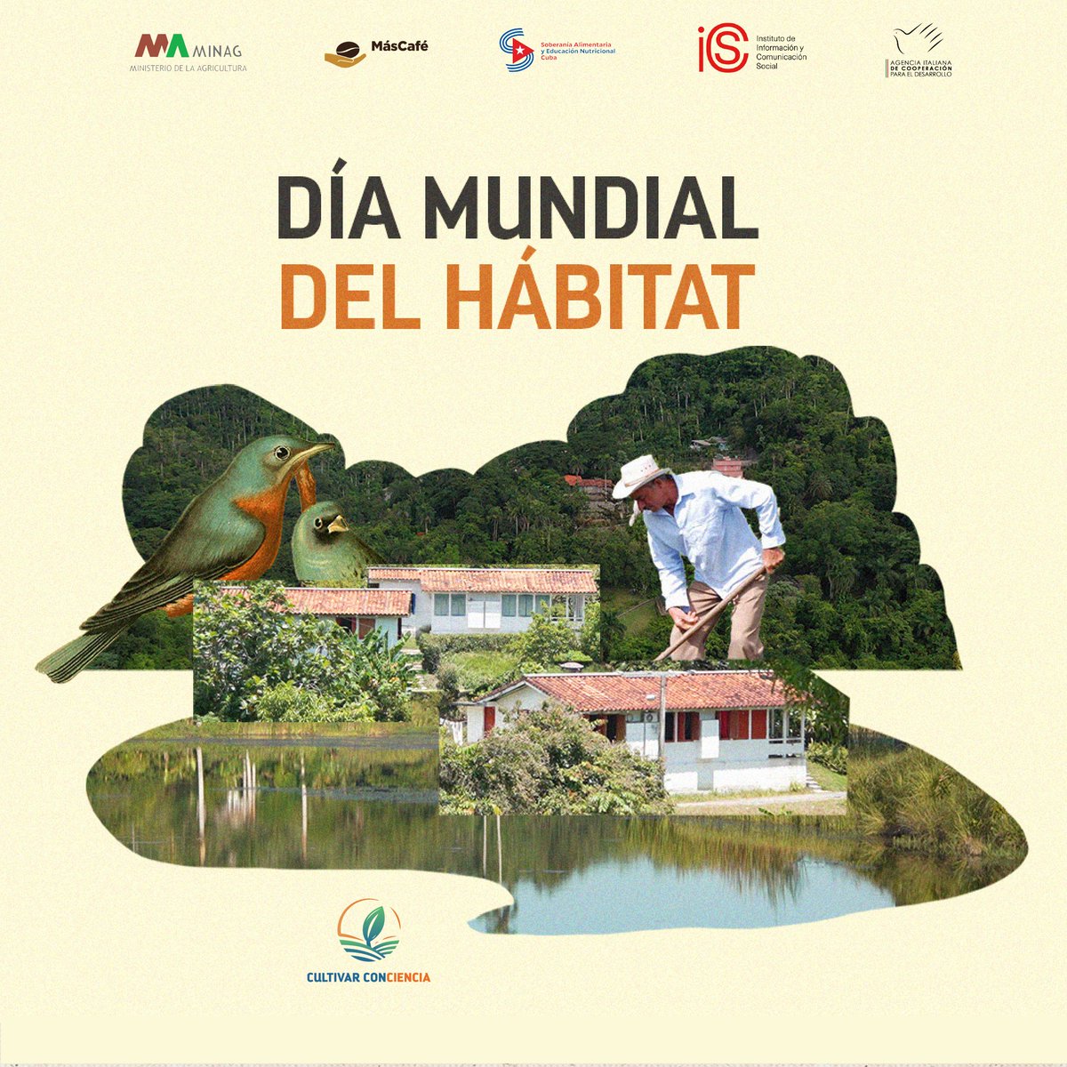 #DíaMundialDelHábitat | Reconocer el papel de las comunidades rurales y contribuir a su sostenibilidad es esencial para lograr hábitats resilientes, donde la conservación de la biodiversidad y los ecosistemas sea prioridad y la vida de quienes viven allí se fortalezca. 🌱🏞️👩🏽‍🌾