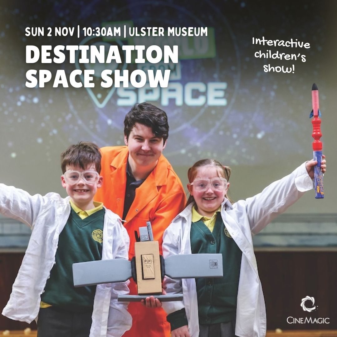 Cinemagic's tweet image. Buckle up – the stars await! 🚀Browse and book our #FinalFrontier programme at Cinemagic.org.uk

#Cinemagic #SparkingCuriosity 

Supported by @CommunitiesNI through @NIScreen ; @belfastcc ; @FilmHubNI through the BFI FAN Film Exhibition Fund, awarding funds from @TNLUK