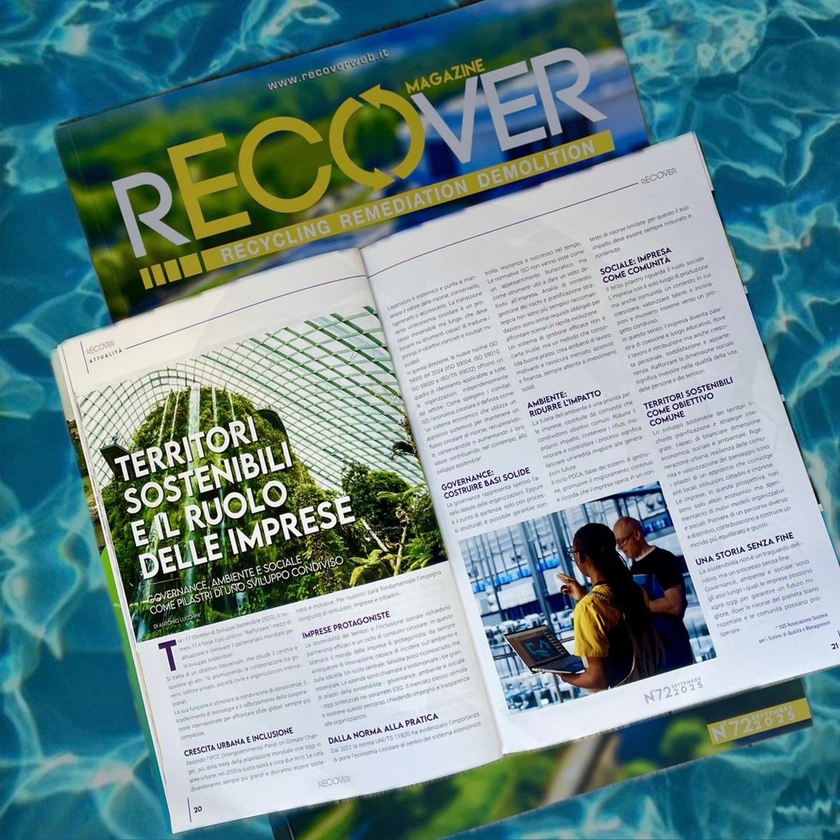 🌍 Governance, ambiente e sociale: i tre pilastri della sostenibilità.
Antonio Lucchini di SQS analizza il ruolo strategico delle imprese nella costruzione di territori sostenibili nell'ultimo numero di #RecoverMagazine:🔗 recoverweb.it/recover-magazi…