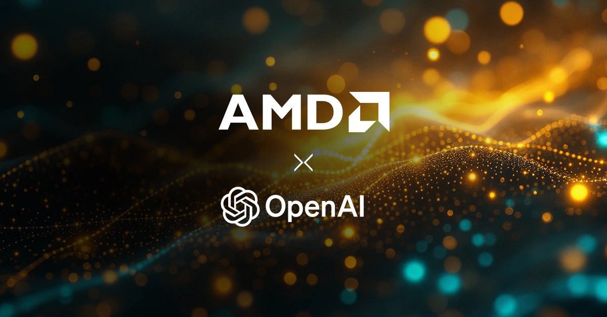 PatrickMoorhead's tweet photo. Huge, revenue-warrants contractual deal between $AMD and @OpenAI — what it is, what it isn’t, and why it matters.
 
Overall: This is a massive, multi-year GPU supply + incentive alignment. OpenAI commits to scale on AMD Instinct (starting with MI450) up to 6 gigawatts over multiple generations which could be around $100B in revenue. The first 1 GW begins deployment in 2H26. This is about GPU compute revenue at scale, not a cash infusion.
 
The equity piece:
AMD granted OpenAI a warrant for up to 160M @AMD shares at $0.01. It vests in tranches only if milestones are met:
 
•Purchases actually occur (first tranche at 1 GW, additional tranches as deployments move toward 6 GW).
•AMD hits share-price hurdles (with a final target at $600).
•OpenAI meets technical/commercial milestones needed to run AMD at scale. 
The warrant is exercisable through 2030, has customary registration rights, and is not freely transferable beyond affiliates. No day-one dilution; OpenAI earns it by executing.
 
How this differs from NVIDIA’s investment in OpenAI:
•NVIDIA’s approach: $100B financial equity into OpenAI, 1GW binding and “over 10GW planned”, non-binding.
•AMD’s approach: AMD gives OpenAI upside in AMD if OpenAI deploys AMD GPUs at scale and AMD executes. It’s compute-for-upside, not cash-for-shares. The incentive runs from AMD to OpenAI, tightly contractually binding GPU adoption to AMD’s stock performance. 6GW binding. 
 
Strategic implications:
•For AMD: A visible, multi-gigawatt demand signal. AMD says the partnership can deliver “tens of billions” in revenue over time and be accretive. MI450 performance/roadmap, packaging/HBM supply, firmware/driver maturity, and delivery timelines all have to hit.
•For OpenAI: Supplier diversification and potential cost/availability leverage. The equity kicker aligns economics if AMD’s share price benefits from the ramp OpenAI helps drive. But OpenAI only wins the equity if it meaningfully runs on AMD at scale.
•For NVIDIA: Has a viable datacenter GPU competitor.
•For the ecosystem: More GPU compute is coming. If AMD’s MI450 platform performs and ROCm/software keeps advancing, we’ll see broader model portability and pricing pressure across the stack. This does not erase NVIDIA’s installed base or near-term cadence, but it does broaden the path to capacity.
 
Timelines: First 1 GW arrives in 2026. Between now and then, OpenAI’s near-term growth still leans on existing supply chains. The 6-GW figure is multi-year and contingent on real deployments plus AMD hitting stock-price thresholds.
 
What I’m watching next:
1Concrete site/partner details (which CSP/neocloud).
2Software: specific ROCm, compilers, kernels, and end-to-end tooling for frontier models.
3Company says GPU wafer, HBM and advanced packaging capacity is secured— the gating factor for every GPU ramp.
4The vesting cadence: when purchase, technical, and price hurdles clear — especially the $600 end-state.
 
Bottom line: This is a breakthrough achievement for AMD. It will be a strategic supplier for the leading AI company and this will attract even more tier 1 customers. This is a compute commitment with performance-based equity attached. If AMD ships and OpenAI deploys at scale, both share the upside. If either side misses, the dilution doesn’t happen. It’s a smart way to bind supply, economics, and execution in one structure.
