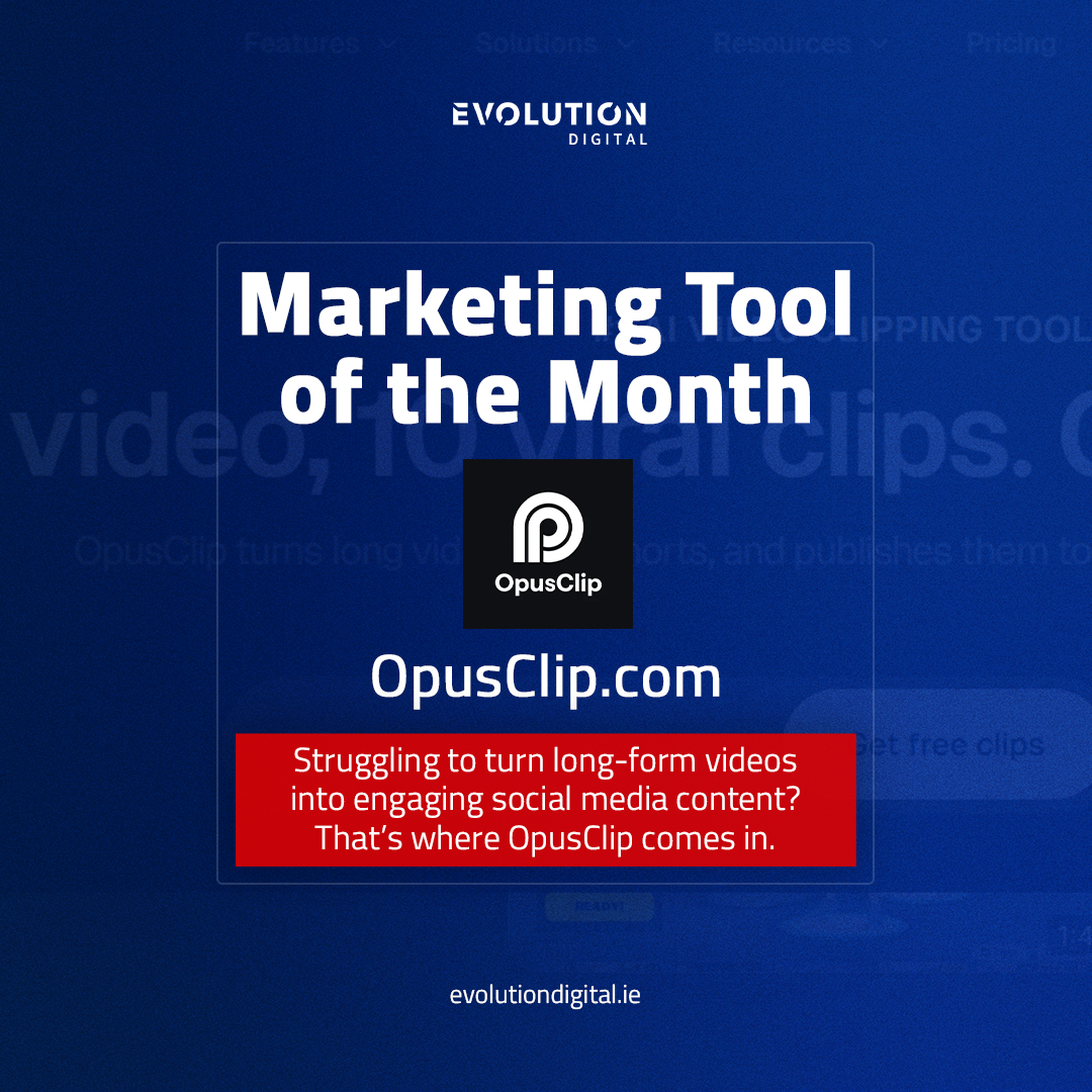Marketing Tool of the Month: OpusClip.com 🎥

We’ve tested it, and for agencies and businesses creating thought leadership or educational content, it’s a real time-saver.

#opusclip #marketingtool